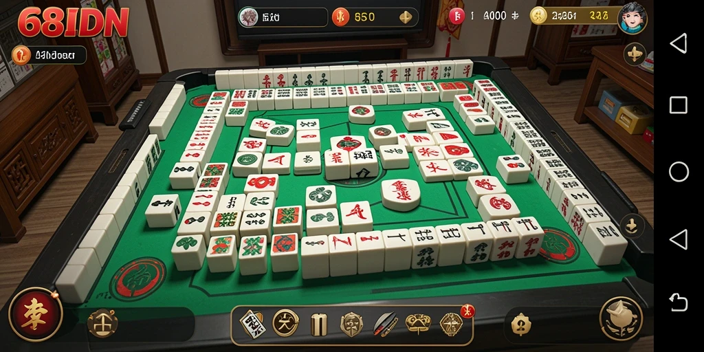 Screenshot gameplay Mahjong yang seru dan menarik di 68IDN.