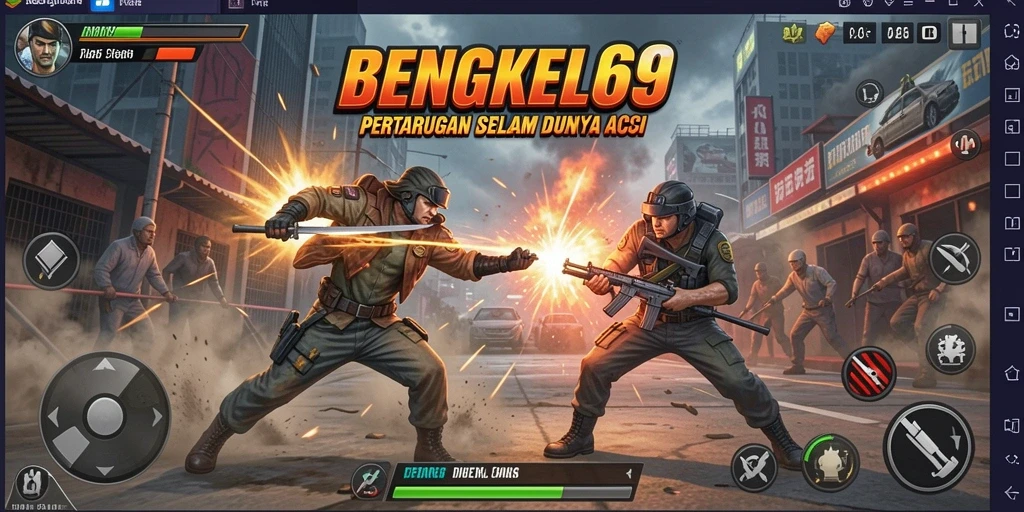 Tampilan gameplay BENGKEL69 dengan aksi mendebarkan dan grafis yang tajam.