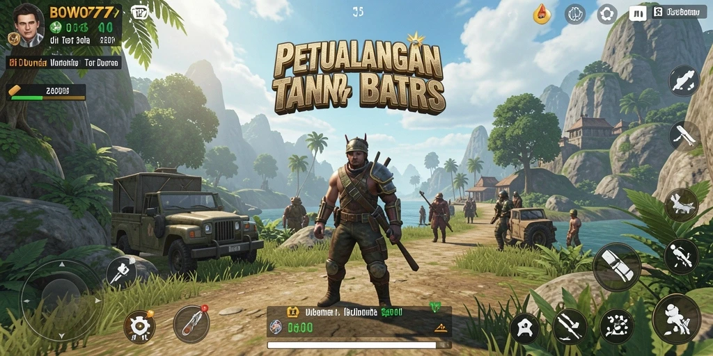 Tampilan gameplay seru dan mendebarkan dalam dunia terbuka.