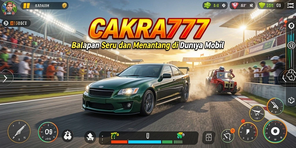 Gameplay Racing yang penuh aksi dan seru di CAKRA777.