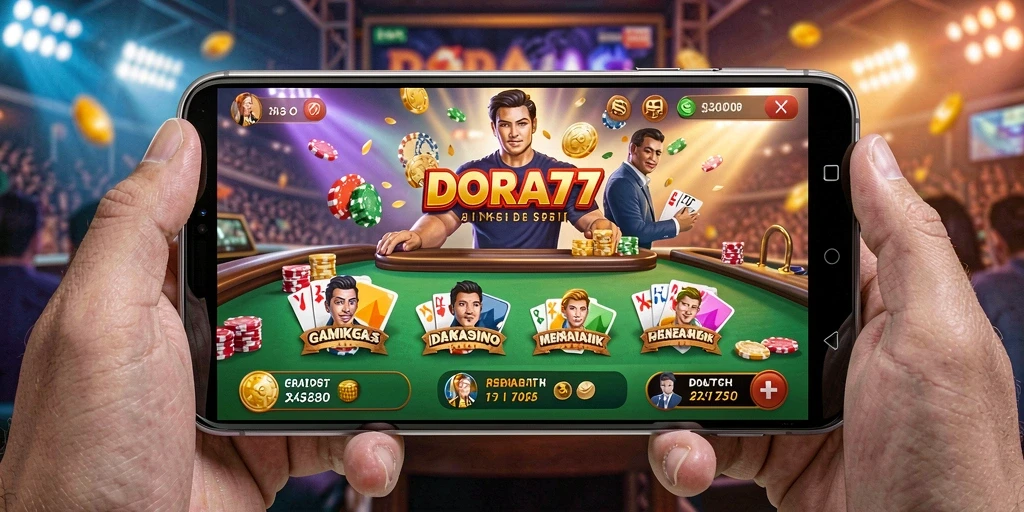 Gameplay DORA77 menampilkan momen seru permainan Kasino.