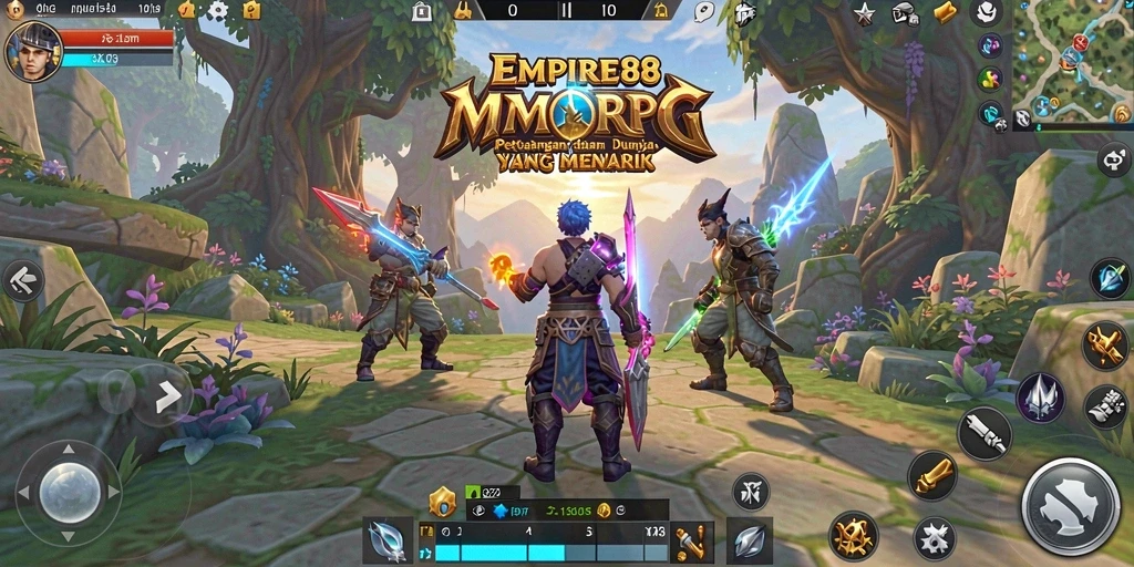 Screenshot menampilkan pemain beraksi dalam petualangan MMORPG yang mendebarkan.