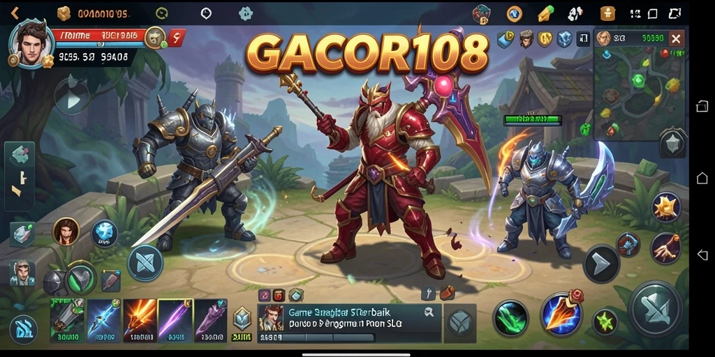 Tampilan menarik dari gameplay strategi di GACOR108.