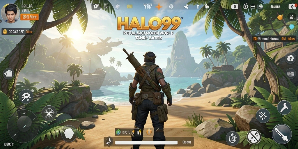 Tampilan gameplay Open World yang mengesankan di HALO99.