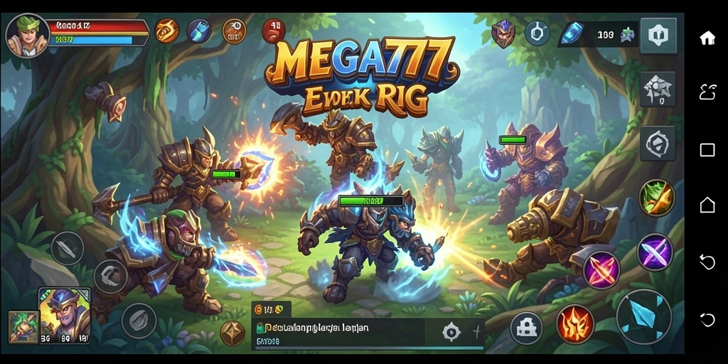 Tampilan gameplay yang mendebarkan di dunia RPG MEGA777.
