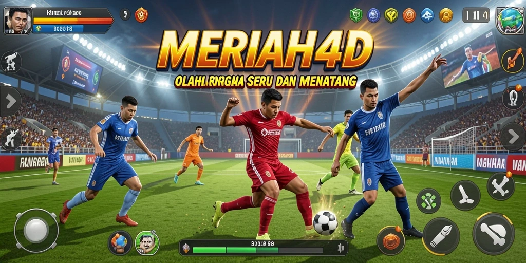 Tampilan gameplay MERIAH4D yang menampilkan aksi olahraga seru.