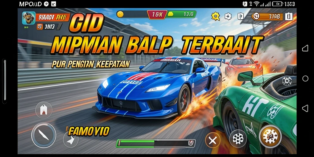 Gameplay MPOID yang menegangkan dan mendebarkan saat balapan.