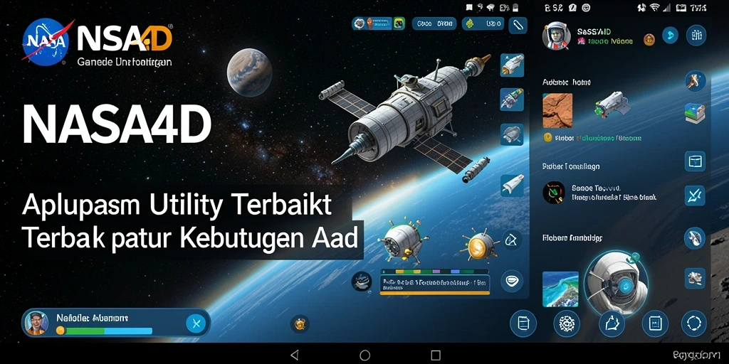 Tampilan utama screenshot NASA4D dengan fitur-fitur Utility yang menarik.