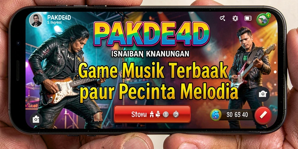 Screenshot gameplay PAKDE4D yang menampilkan interaksi musik yang menyenangkan.