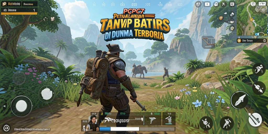 Tangkapan layar dari game PCPC7 menunjukkan pengalaman menjelajahi dunia terbuka.
