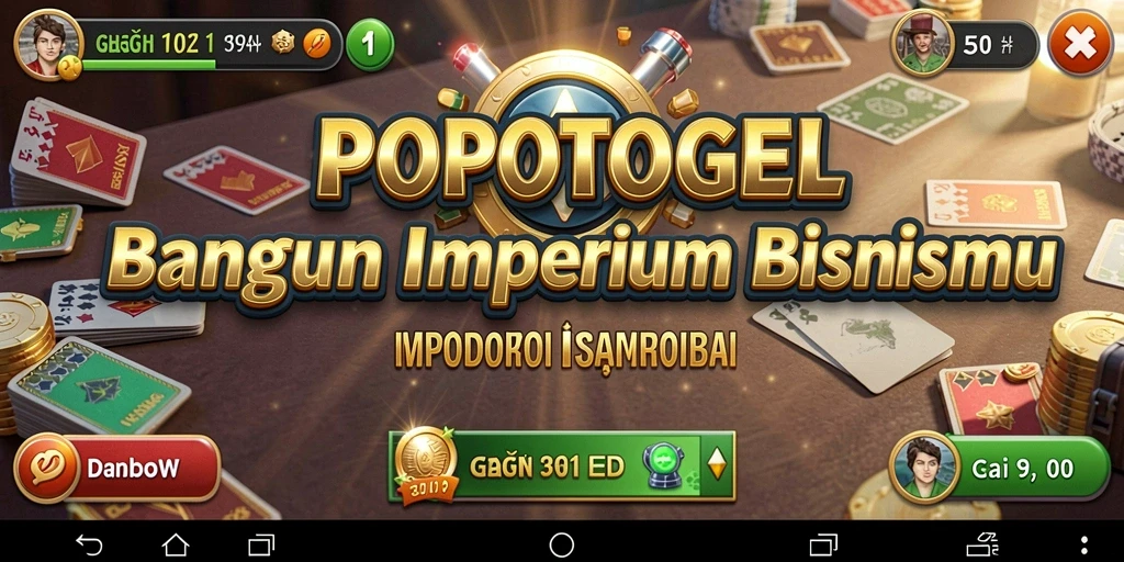 Tampilan gameplay POPOTOGEL dengan konsep Tycoon yang menarik.