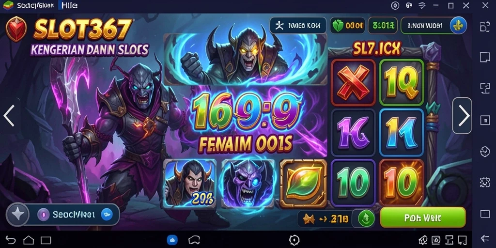 Gameplay menegangkan dalam suasana seram di SLOT367.