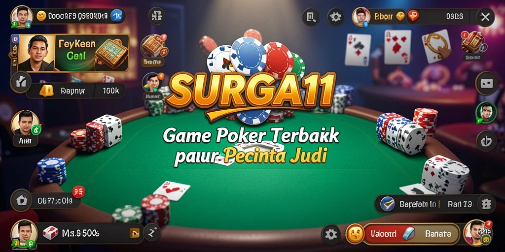 Tampilkan pengalaman permainan poker yang mendebarkan di SURGA11.
