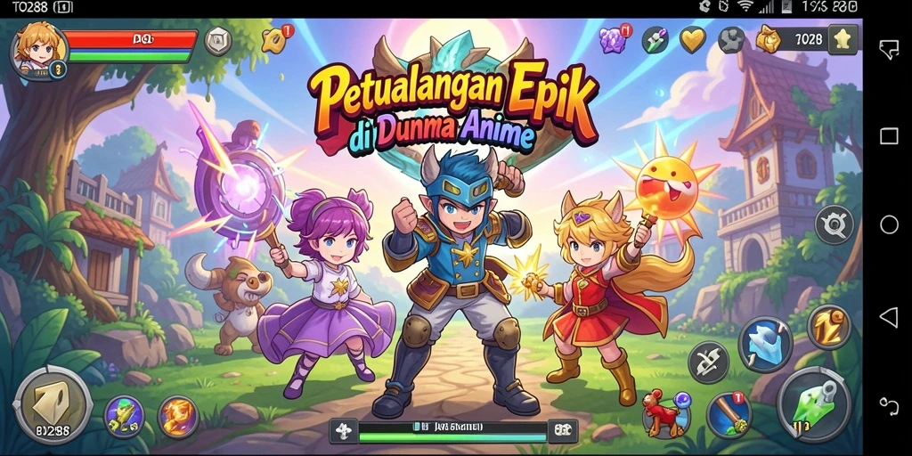 Screenshot gameplay TO288 menampilkan aksi karakter yang mendebarkan.