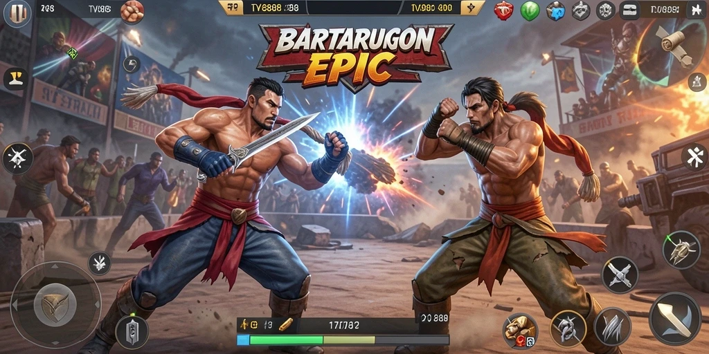 Tampilan seru gameplay TV888 dalam pertarungan Battle Royale.