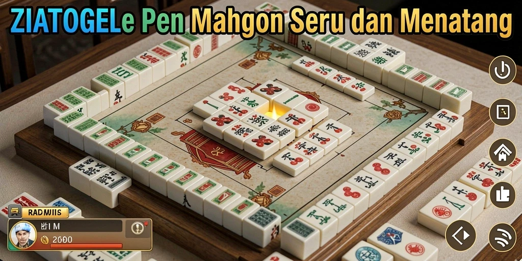 Screenshot gameplay ZIATOGEL yang menampilkan aksi seru Mahjong.